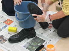 革靴も洗えます!